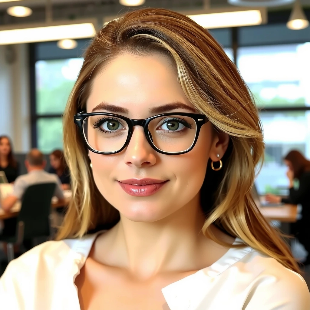 Professional headshot of a focused female lead designer