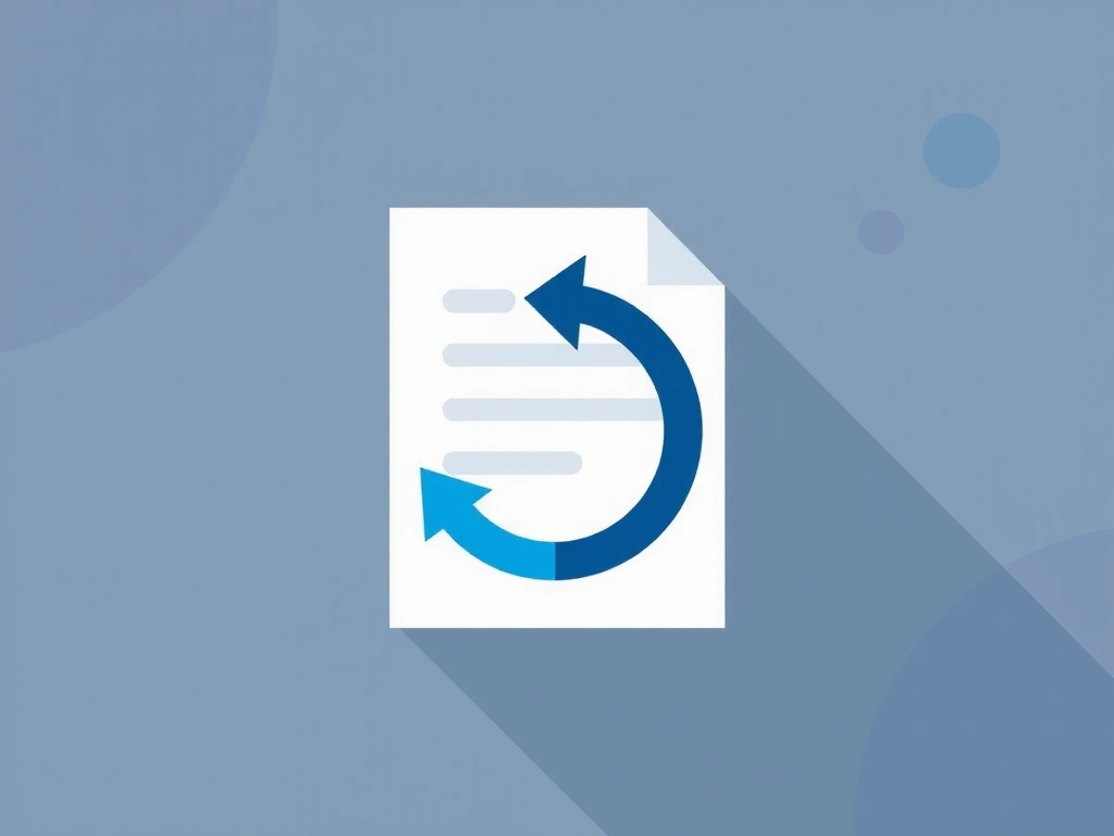 Document with update arrow icon